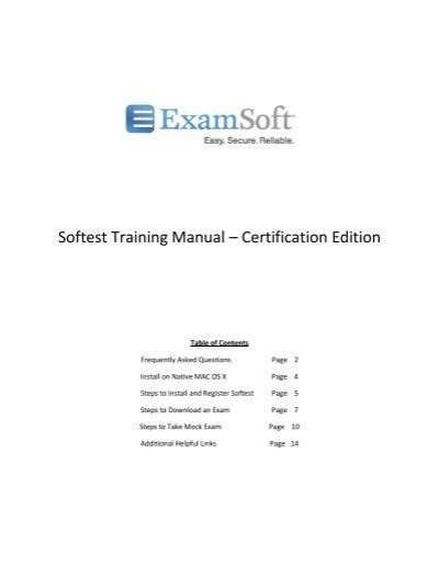 what is the current version of soft test|softest training manual pdf.